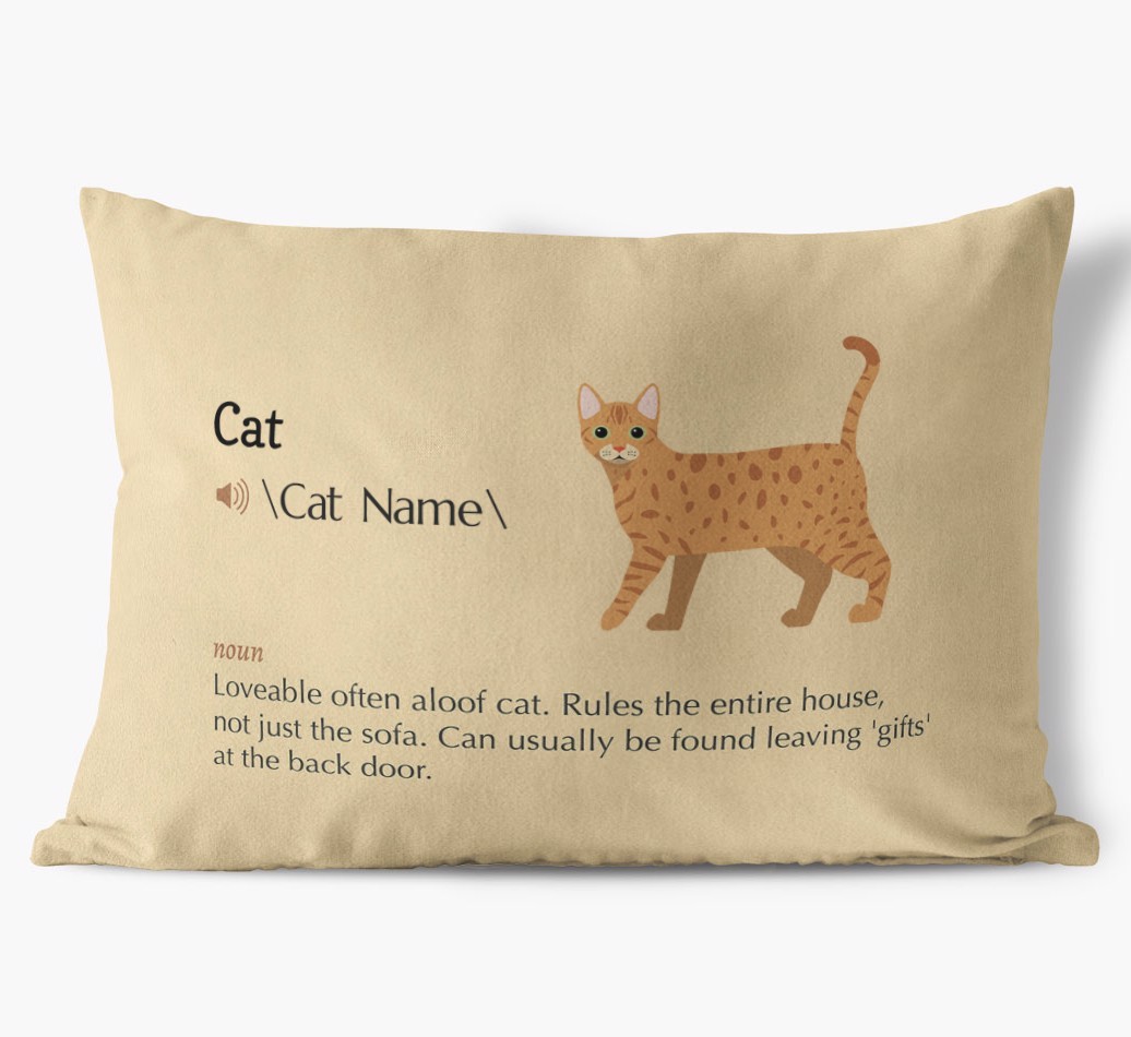 {breedCommonName} Definition: Personalised Soft Touch Cushion 