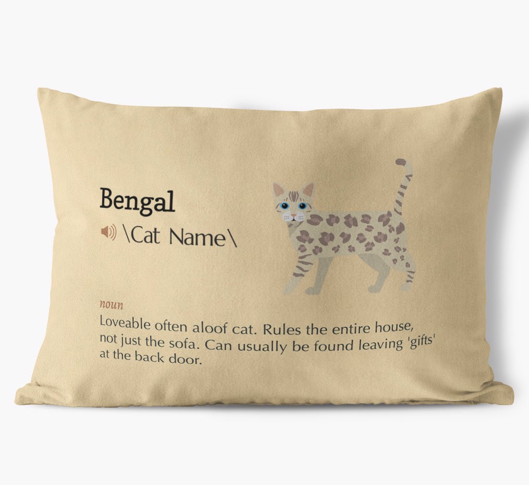 {breedCommonName} Definition: Personalised Soft Touch Cushion 