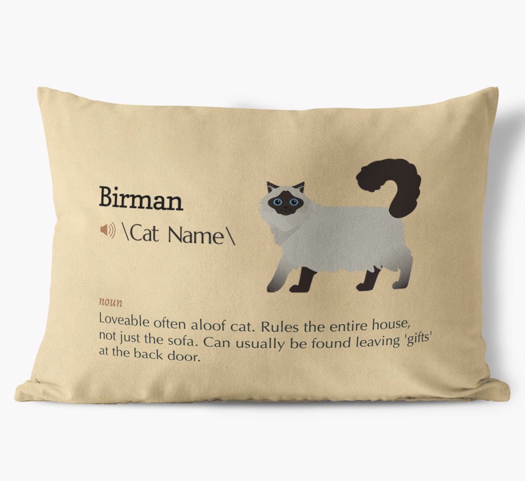 {breedCommonName} Definition: Personalised Soft Touch Cushion 
