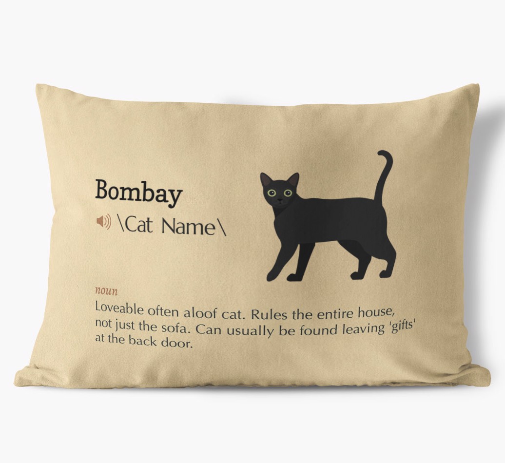 {breedCommonName} Definition: Personalised Soft Touch Cushion 