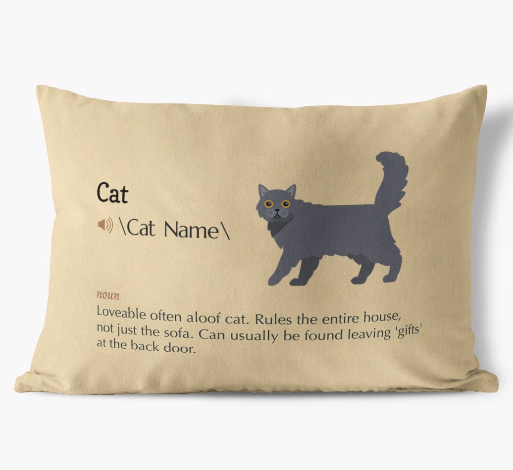 {breedCommonName} Definition: Personalised Soft Touch Cushion 