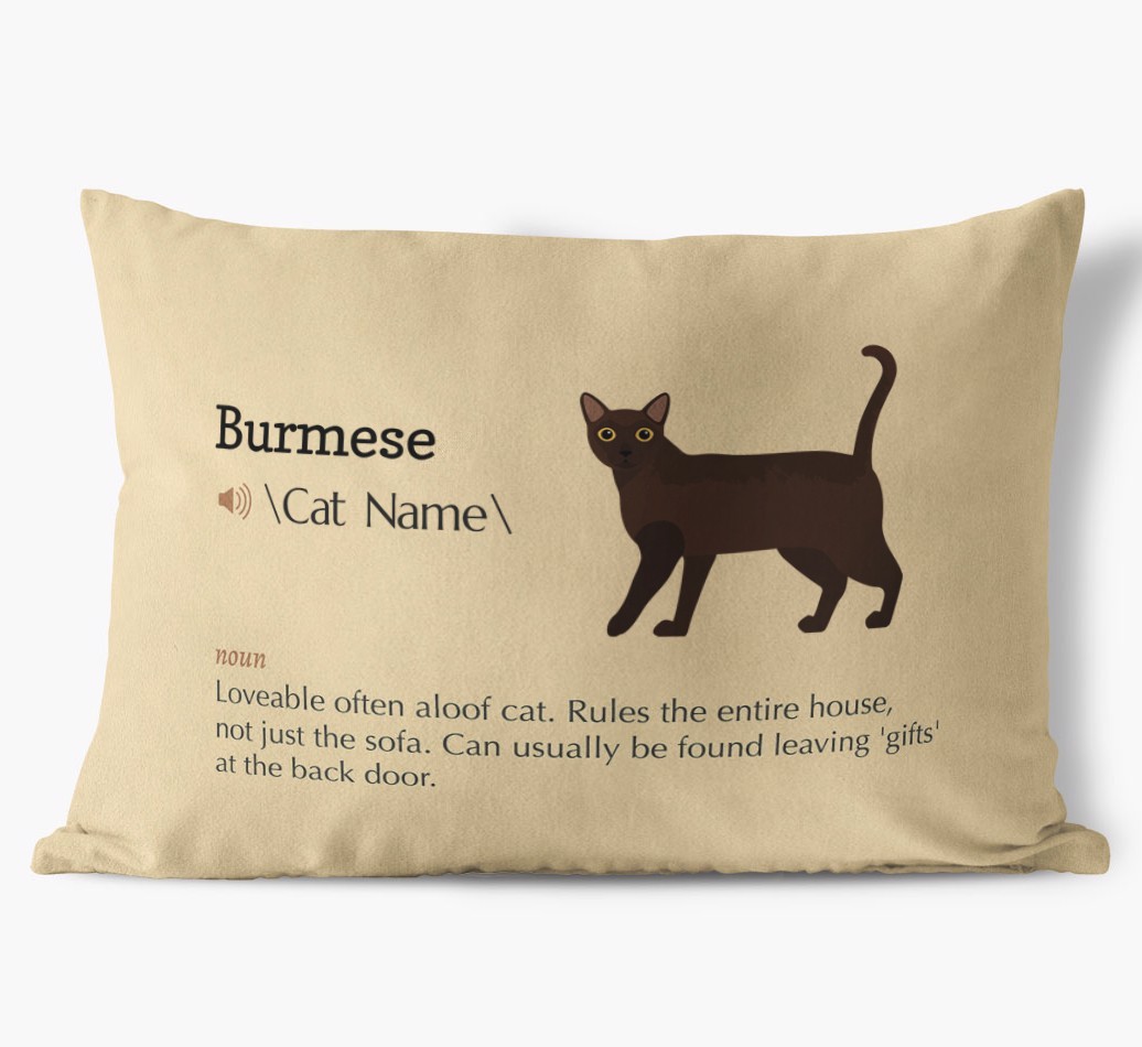 {breedCommonName} Definition: Personalised Soft Touch Cushion 