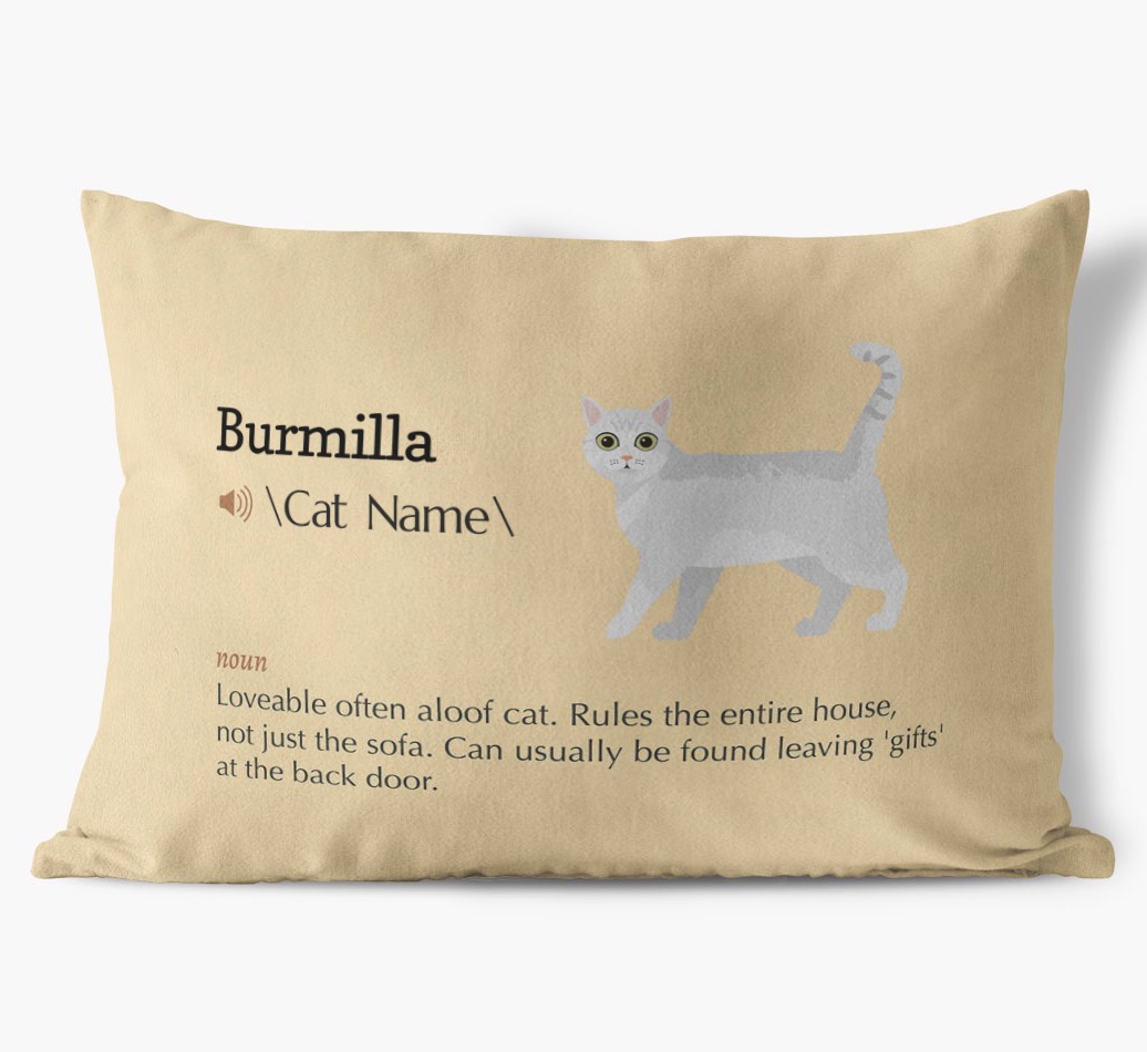 {breedCommonName} Definition: Personalised Soft Touch Cushion 