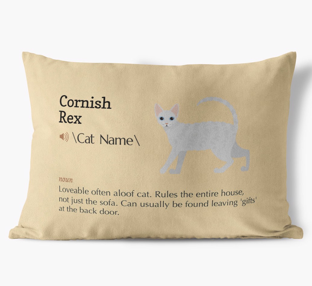 {breedCommonName} Definition: Personalised Soft Touch Cushion 