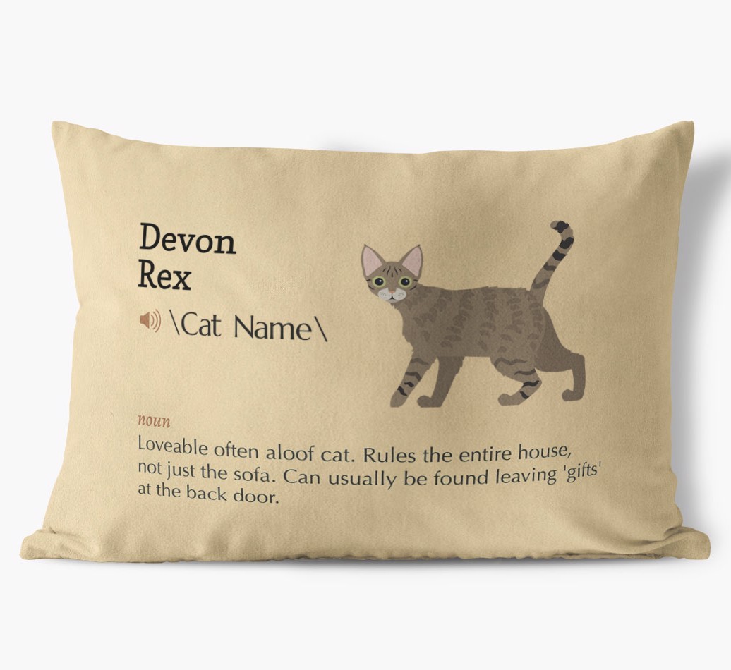 {breedCommonName} Definition: Personalised Soft Touch Cushion 