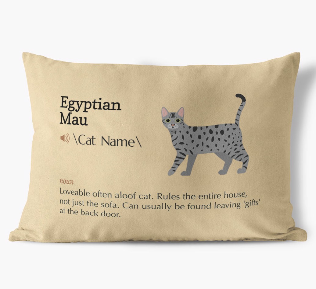 {breedCommonName} Definition: Personalised Soft Touch Cushion 