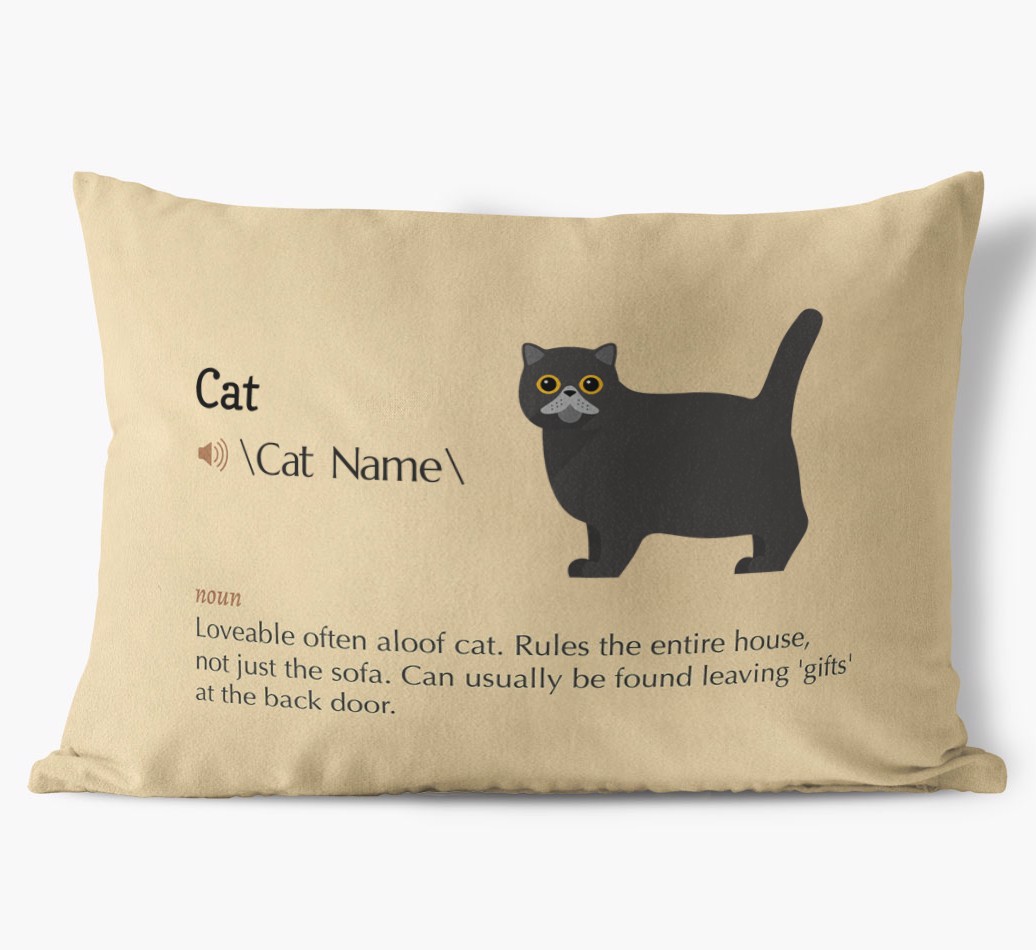 {breedCommonName} Definition: Personalised Soft Touch Cushion 