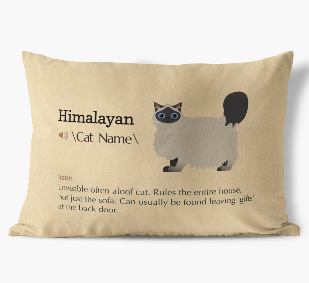 {breedCommonName} Definition: Personalised Soft Touch Cushion 