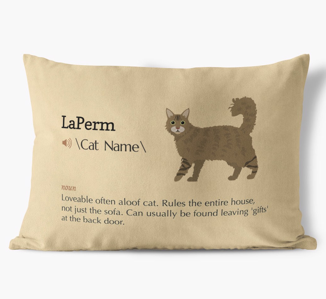 {breedCommonName} Definition: Personalised Soft Touch Cushion 