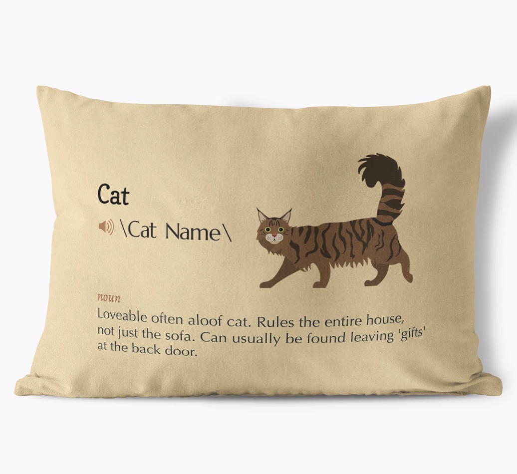 {breedCommonName} Definition: Personalised Soft Touch Cushion 