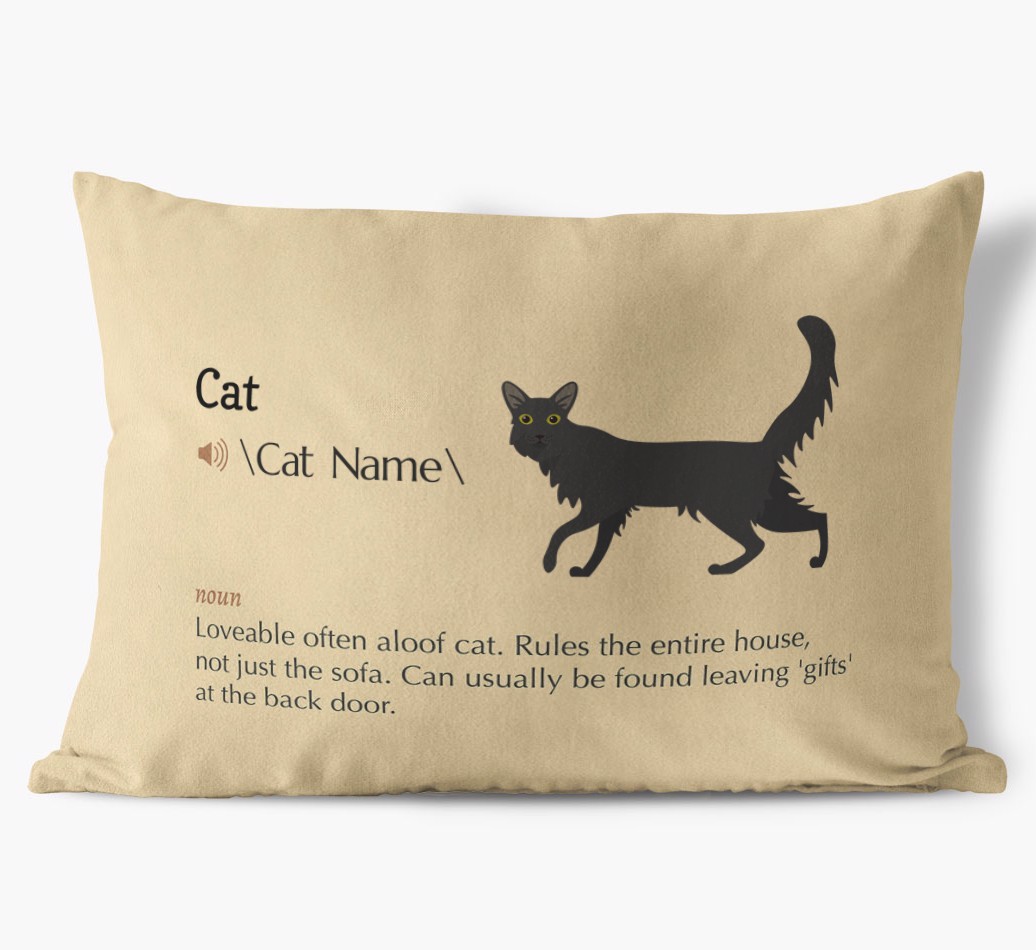 {breedCommonName} Definition: Personalised Soft Touch Cushion 
