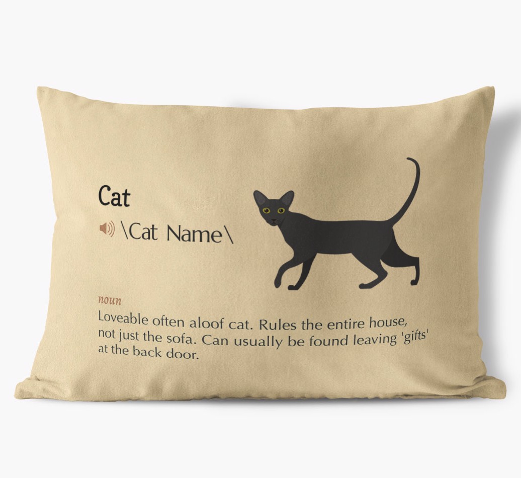 {breedCommonName} Definition: Personalised Soft Touch Cushion 