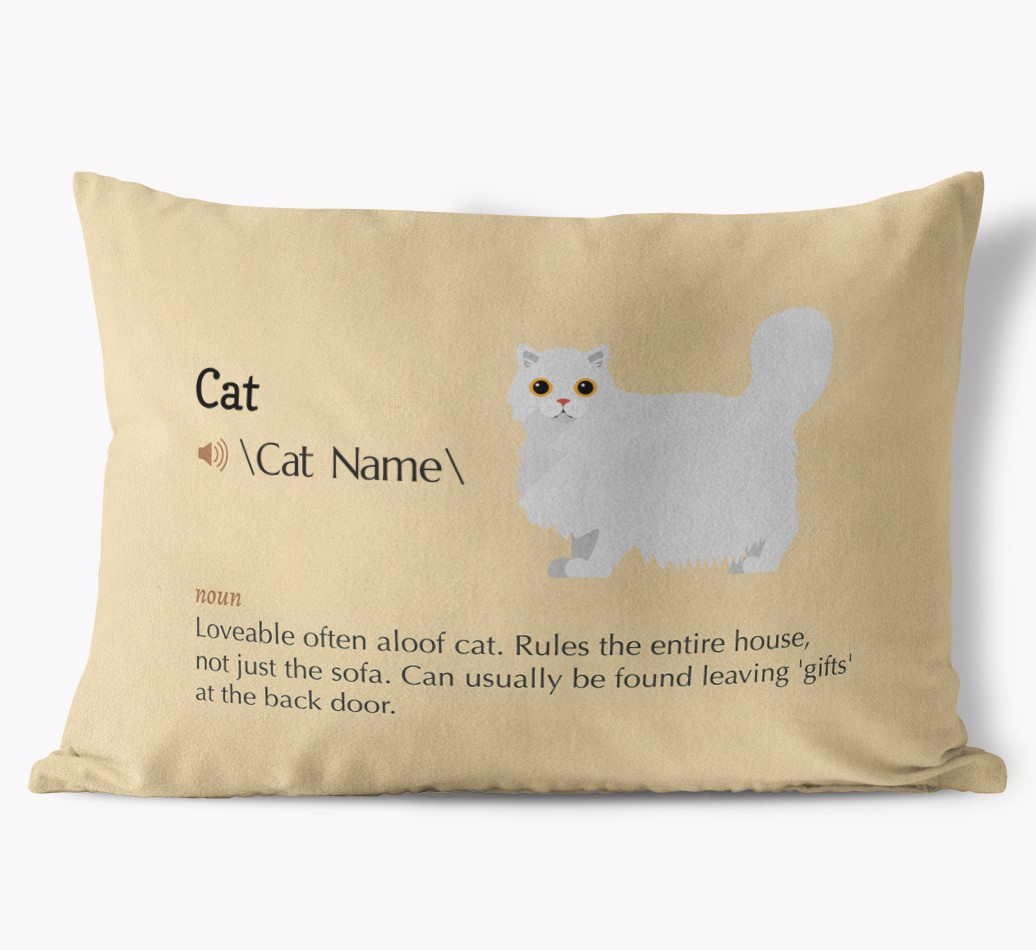 {breedCommonName} Definition: Personalised Soft Touch Cushion 