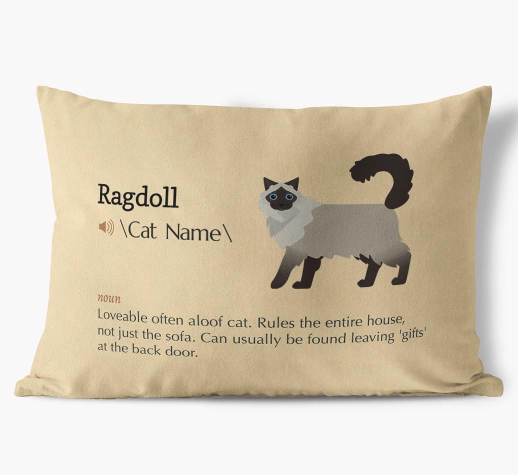 {breedCommonName} Definition: Personalized Soft Touch Pillow