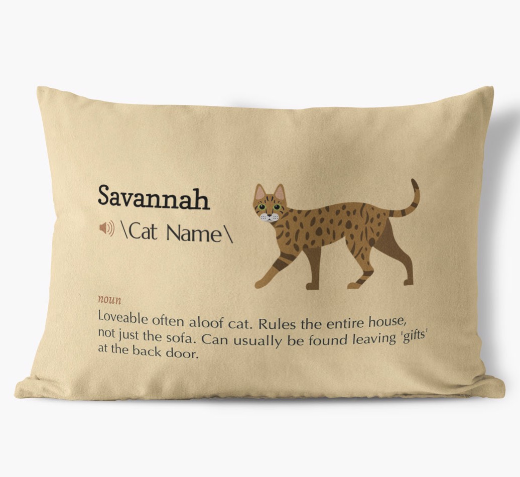 {breedCommonName} Definition: Personalised Soft Touch Cushion 