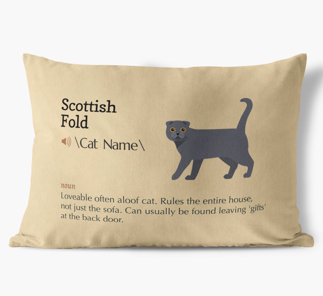 {breedCommonName} Definition: Personalised Soft Touch Cushion 
