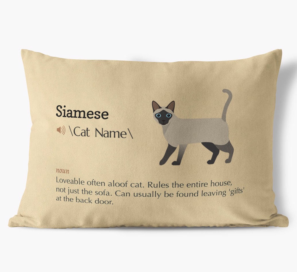 {breedCommonName} Definition: Personalised Soft Touch Cushion 