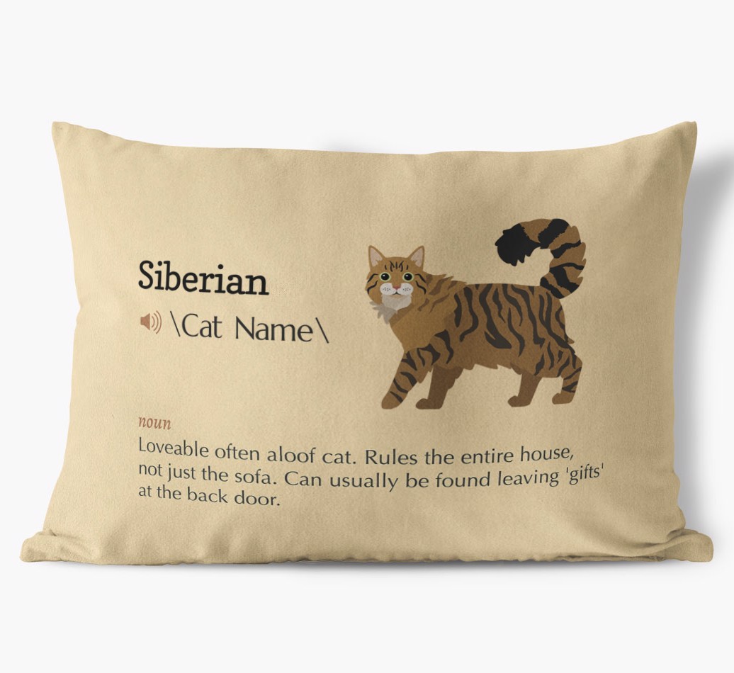 {breedCommonName} Definition: Personalised Soft Touch Cushion 