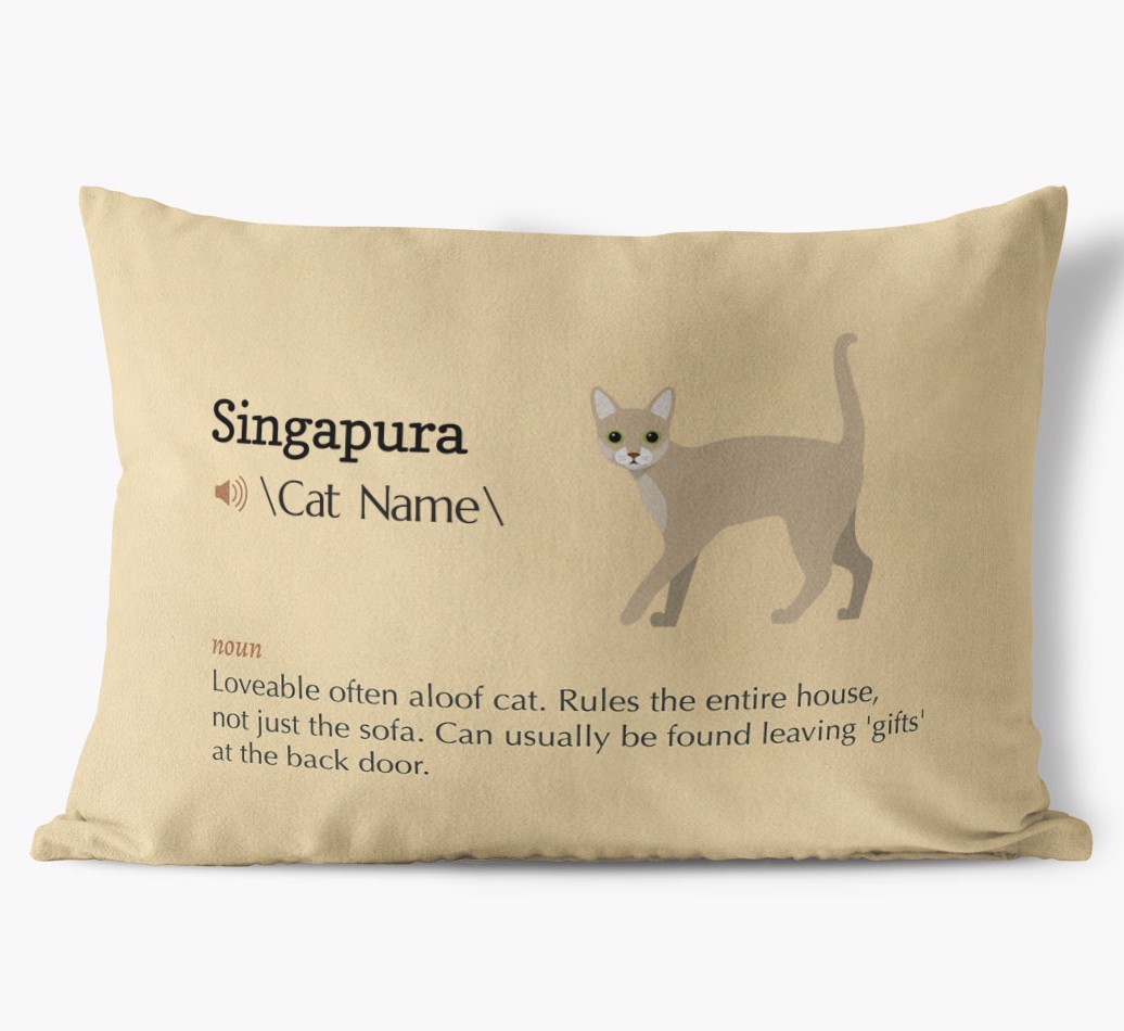 {breedCommonName} Definition: Personalised Soft Touch Cushion 