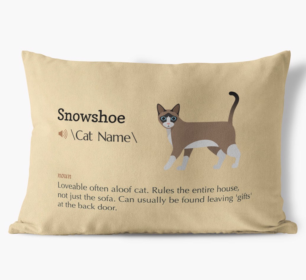 {breedCommonName} Definition: Personalised Soft Touch Cushion 