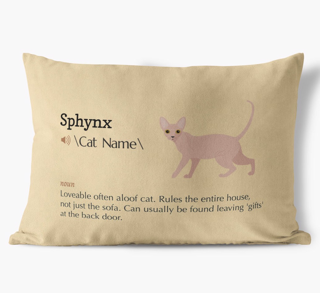 {breedCommonName} Definition: Personalised Soft Touch Cushion 