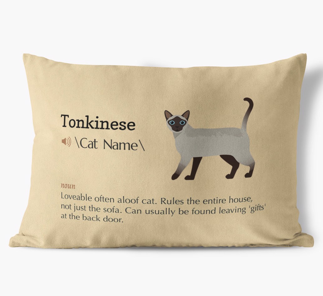 {breedCommonName} Definition: Personalised Soft Touch Cushion 