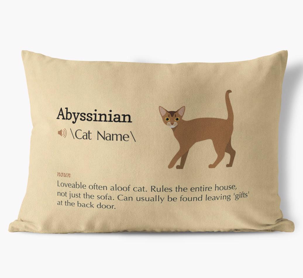 {breedCommonName} Definition: Personalized Soft Touch Pillow