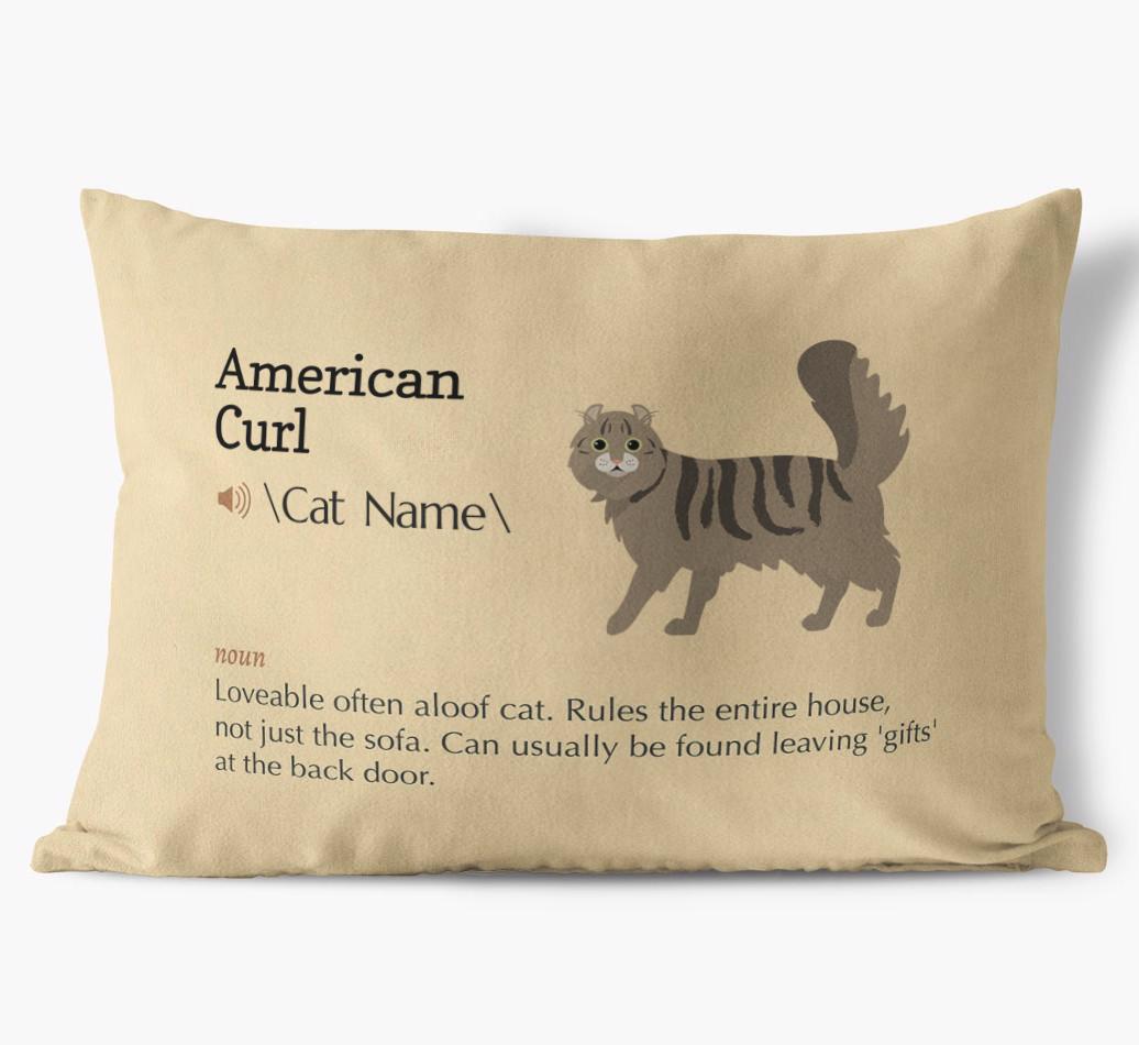 {breedCommonName} Definition: Personalized Soft Touch Pillow