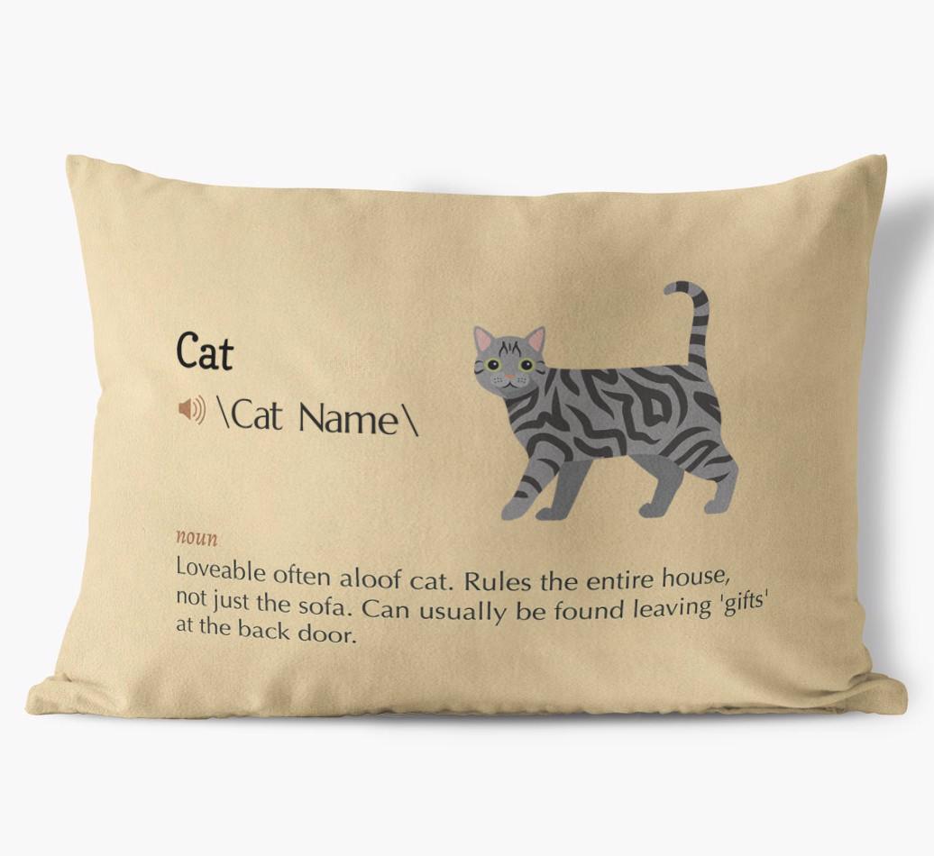 {breedCommonName} Definition: Personalized Soft Touch Pillow