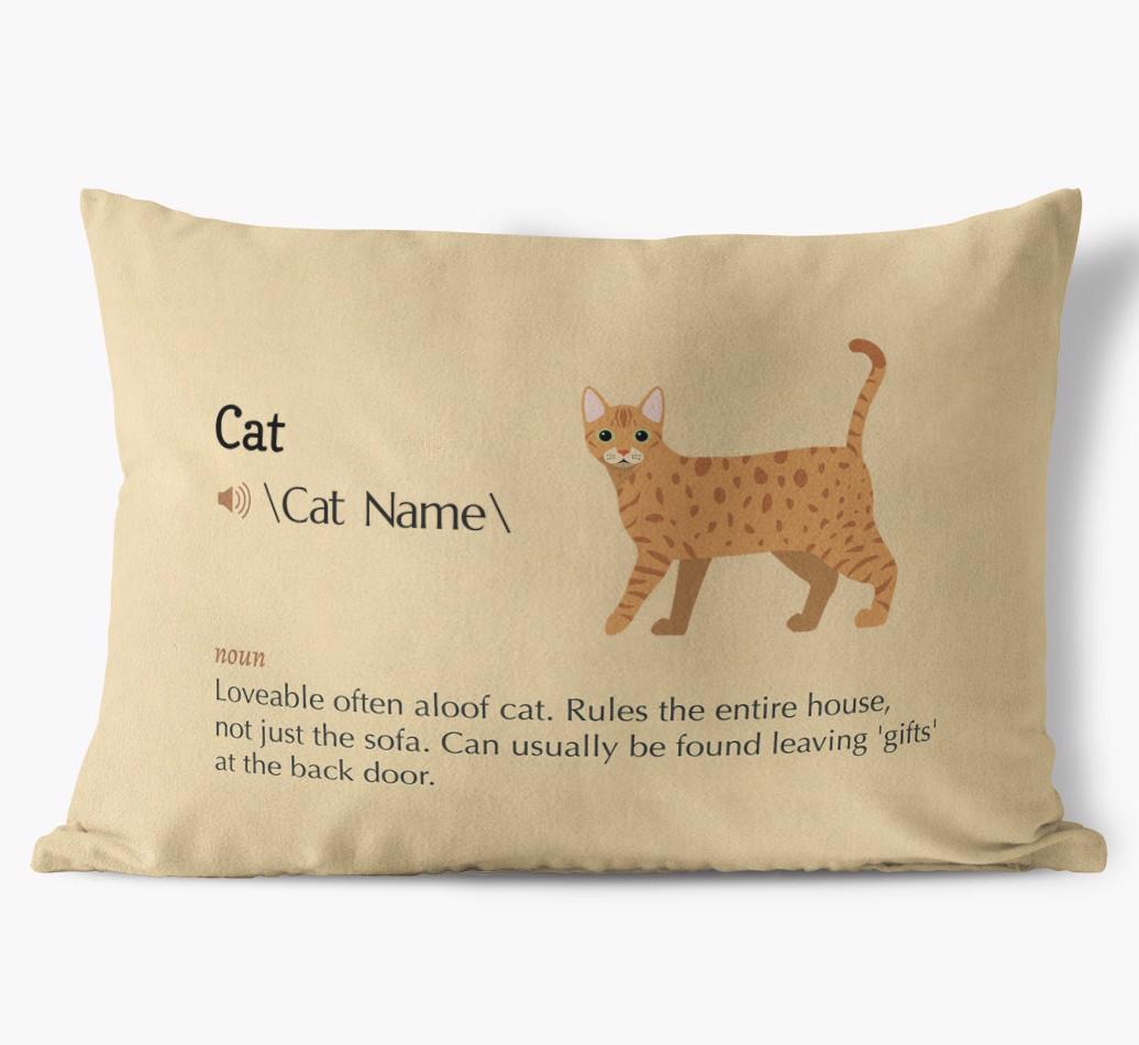 {breedCommonName} Definition: Personalized Soft Touch Pillow