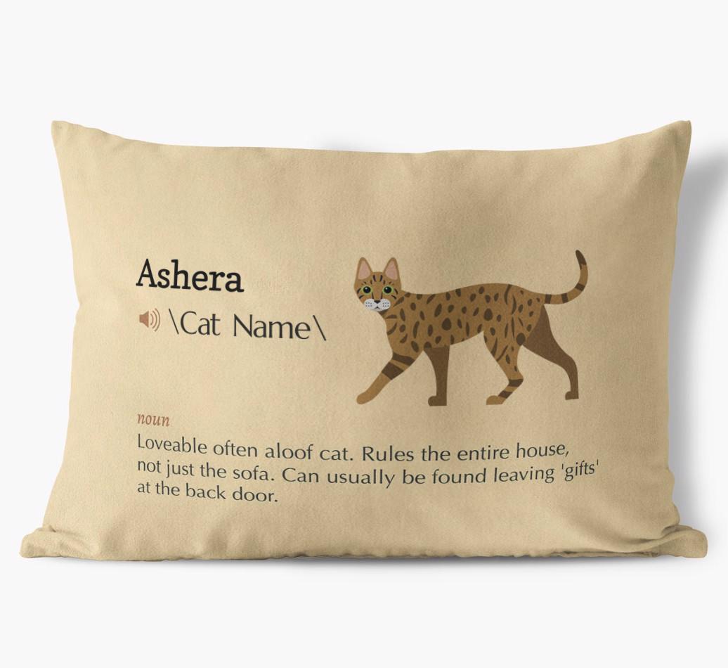 {breedCommonName} Definition: Personalized Soft Touch Pillow