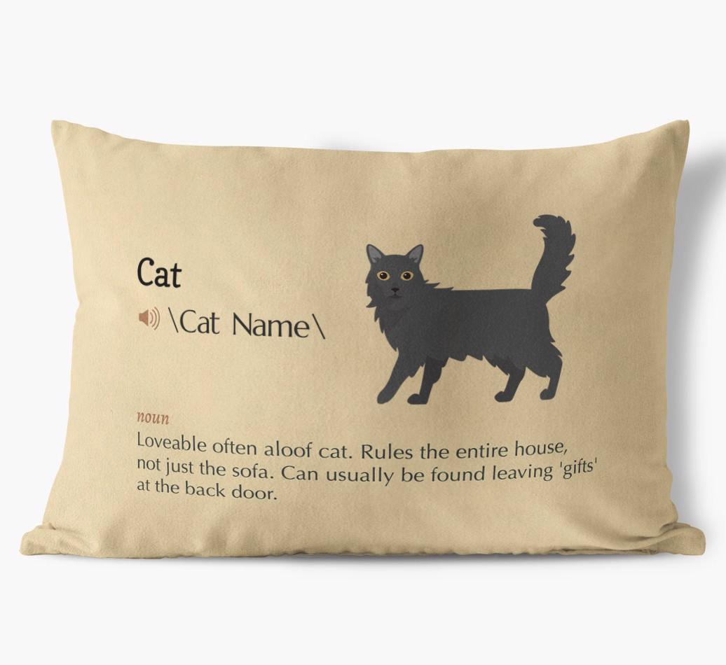 {breedCommonName} Definition: Personalized Soft Touch Pillow