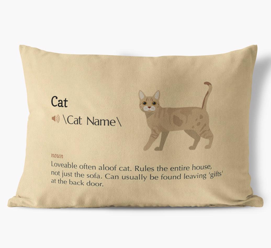 {breedCommonName} Definition: Personalized Soft Touch Pillow