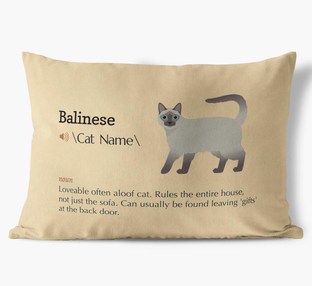 {breedCommonName} Definition: Personalized Soft Touch Pillow