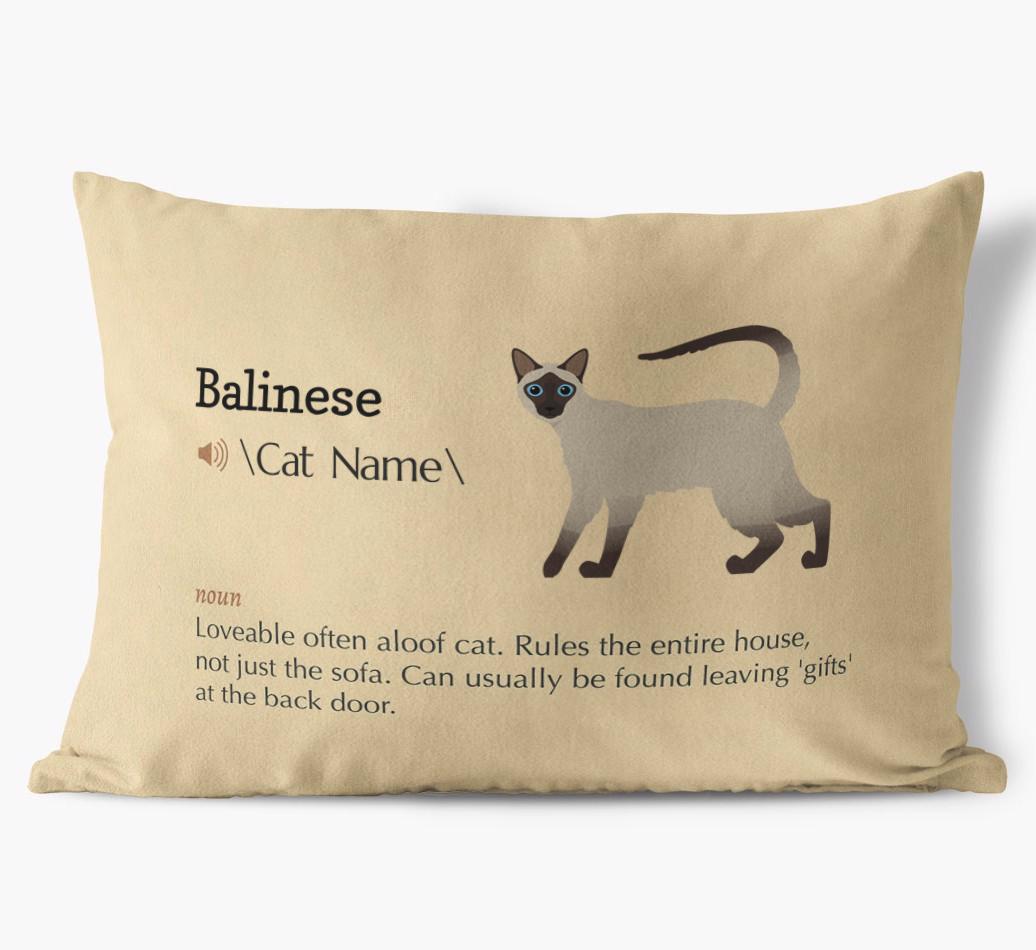 {breedCommonName} Definition: Personalized Soft Touch Pillow