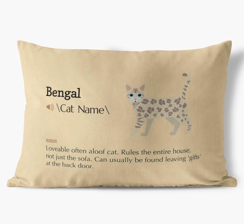 {breedCommonName} Definition: Personalized Soft Touch Pillow