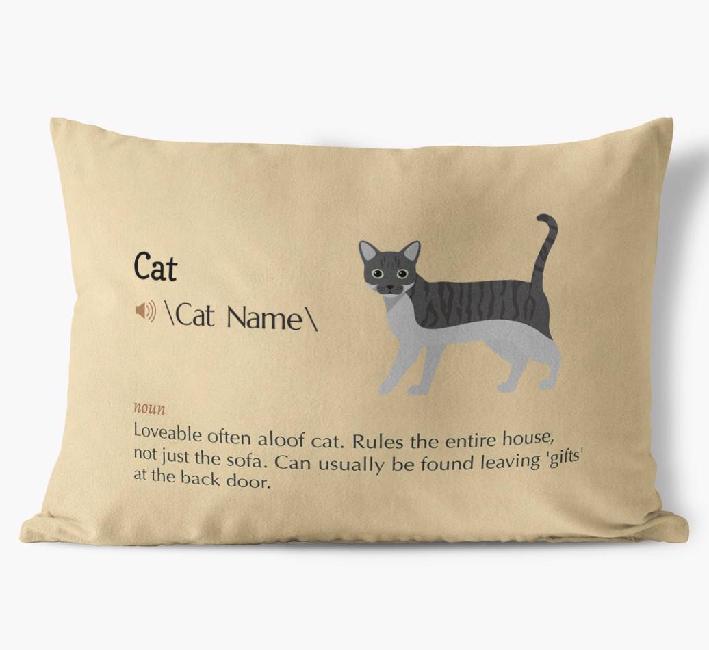 {breedCommonName} Definition: Personalized Soft Touch Pillow