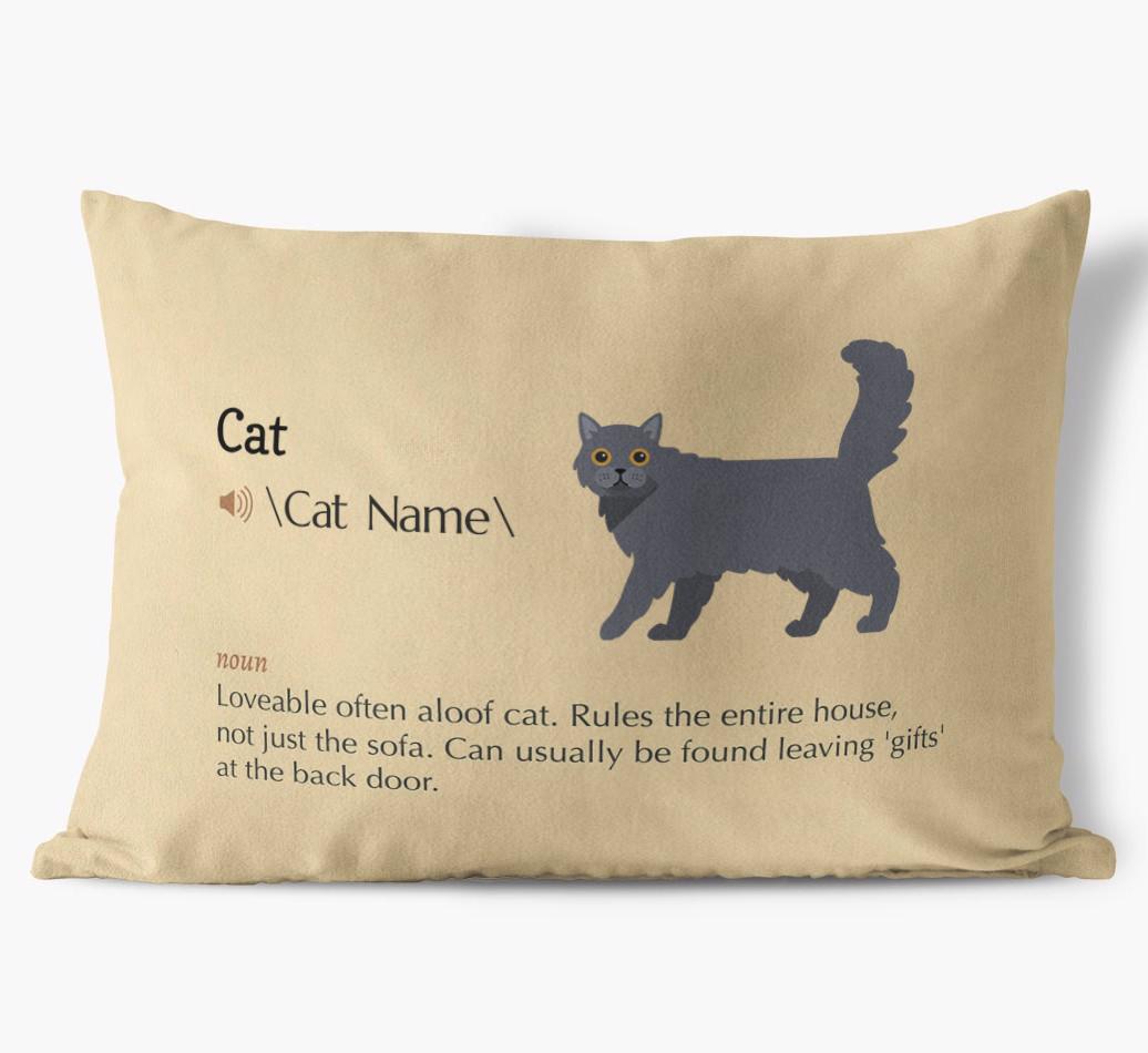 {breedCommonName} Definition: Personalized Soft Touch Pillow