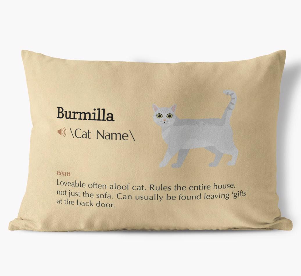 {breedCommonName} Definition: Personalized Soft Touch Pillow