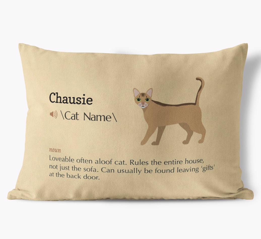 {breedCommonName} Definition: Personalized Soft Touch Pillow