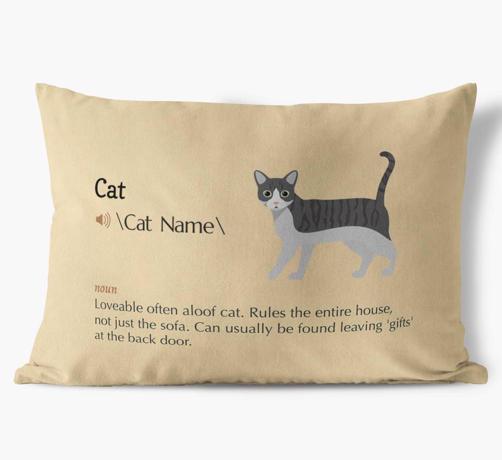 {breedCommonName} Definition: Personalized Soft Touch Pillow