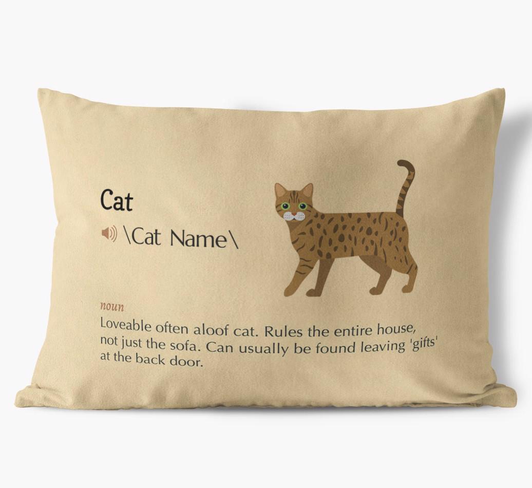 {breedCommonName} Definition: Personalized Soft Touch Pillow