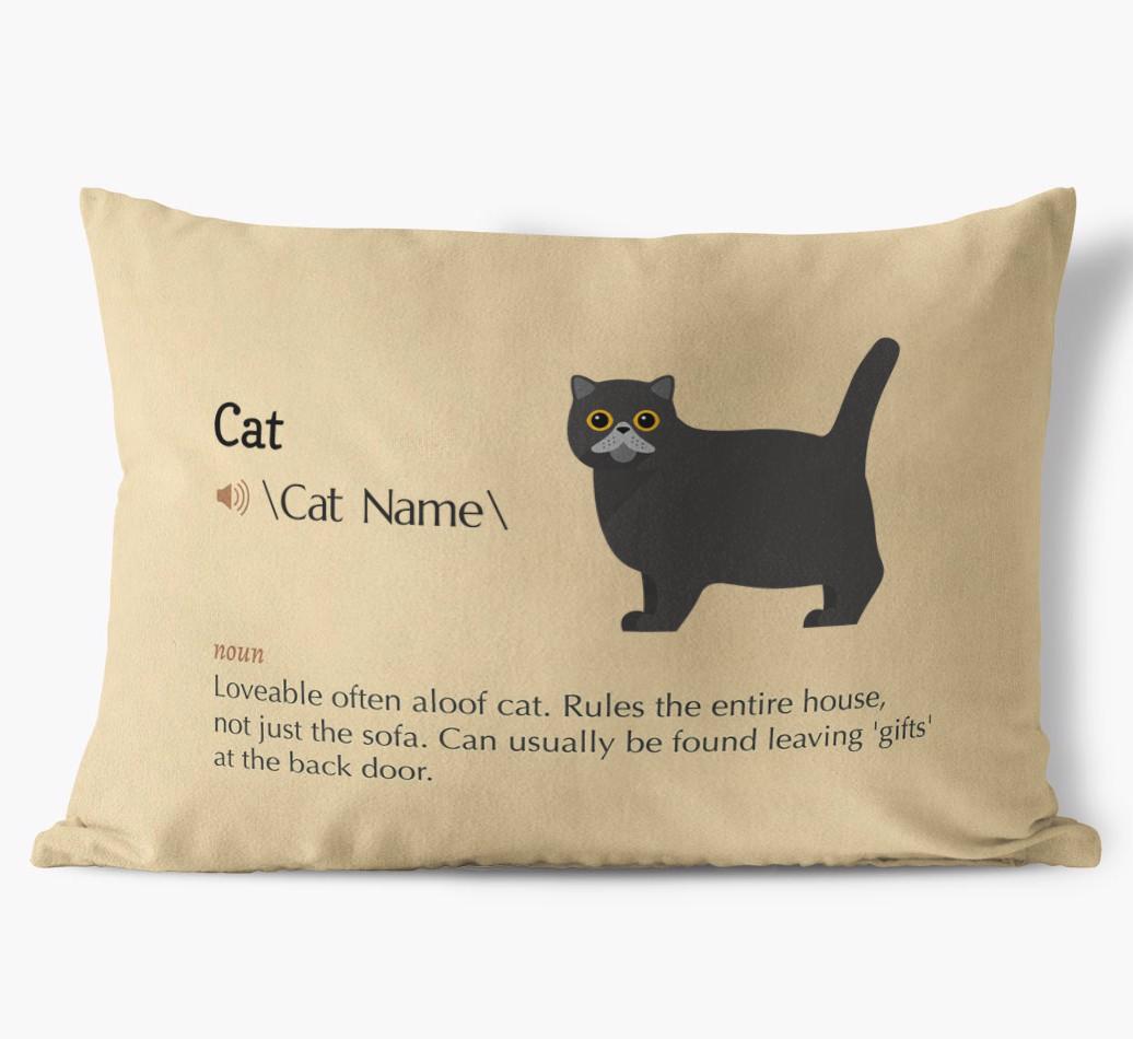 {breedCommonName} Definition: Personalized Soft Touch Pillow