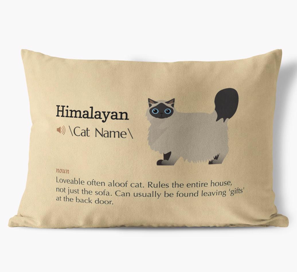 {breedCommonName} Definition: Personalized Soft Touch Pillow