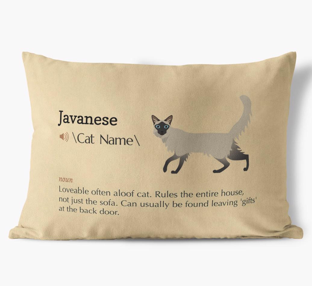 {breedCommonName} Definition: Personalized Soft Touch Pillow