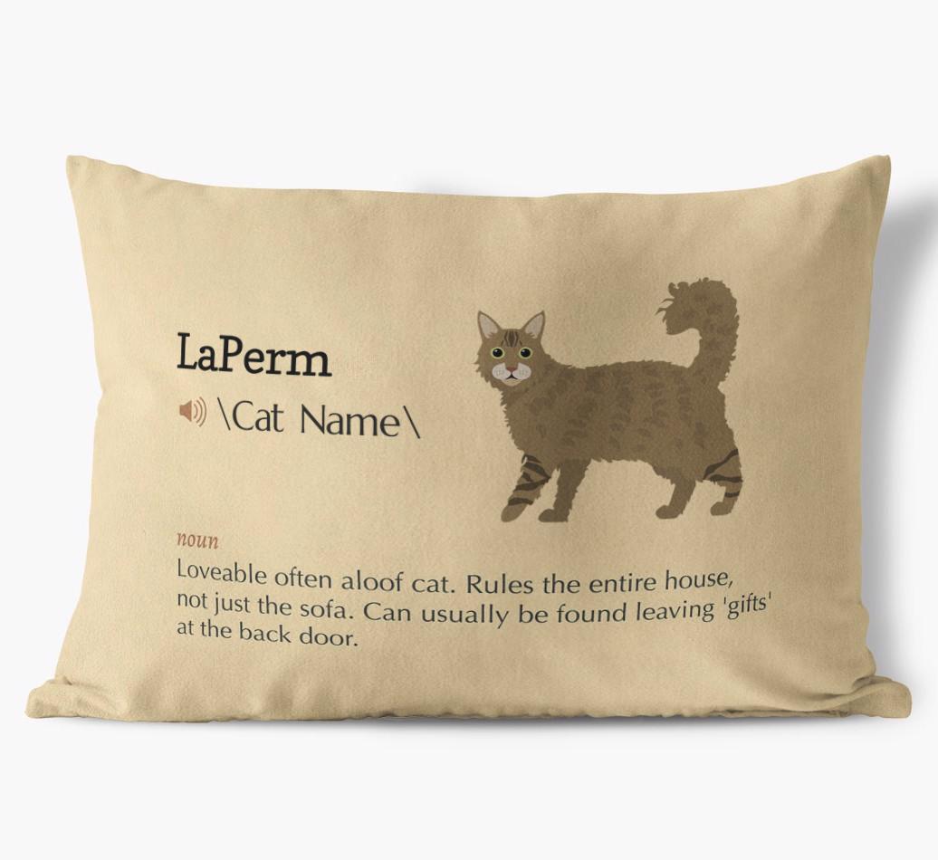 {breedCommonName} Definition: Personalized Soft Touch Pillow