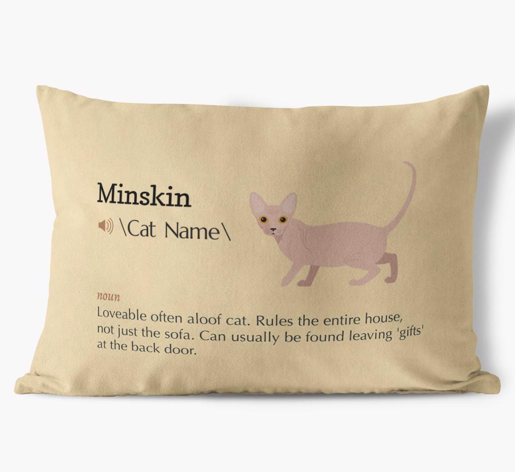 {breedCommonName} Definition: Personalized Soft Touch Pillow