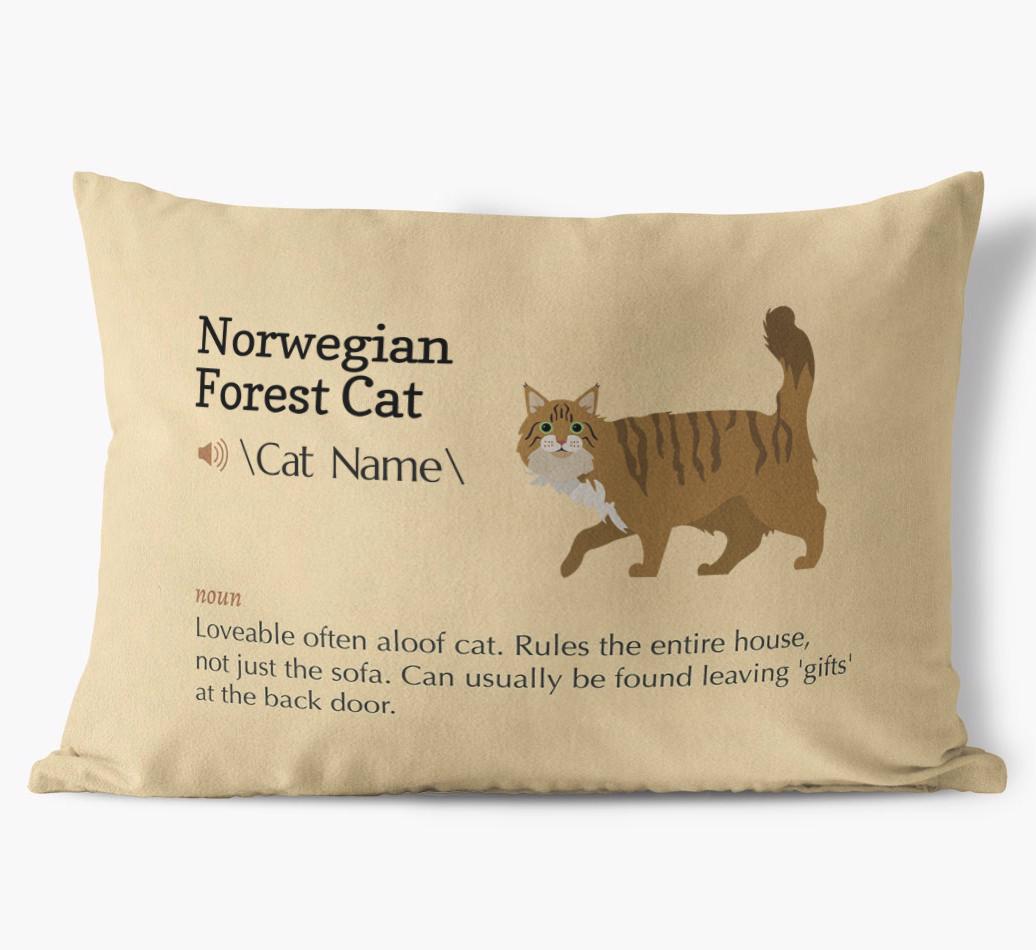 {breedCommonName} Definition: Personalized Soft Touch Pillow