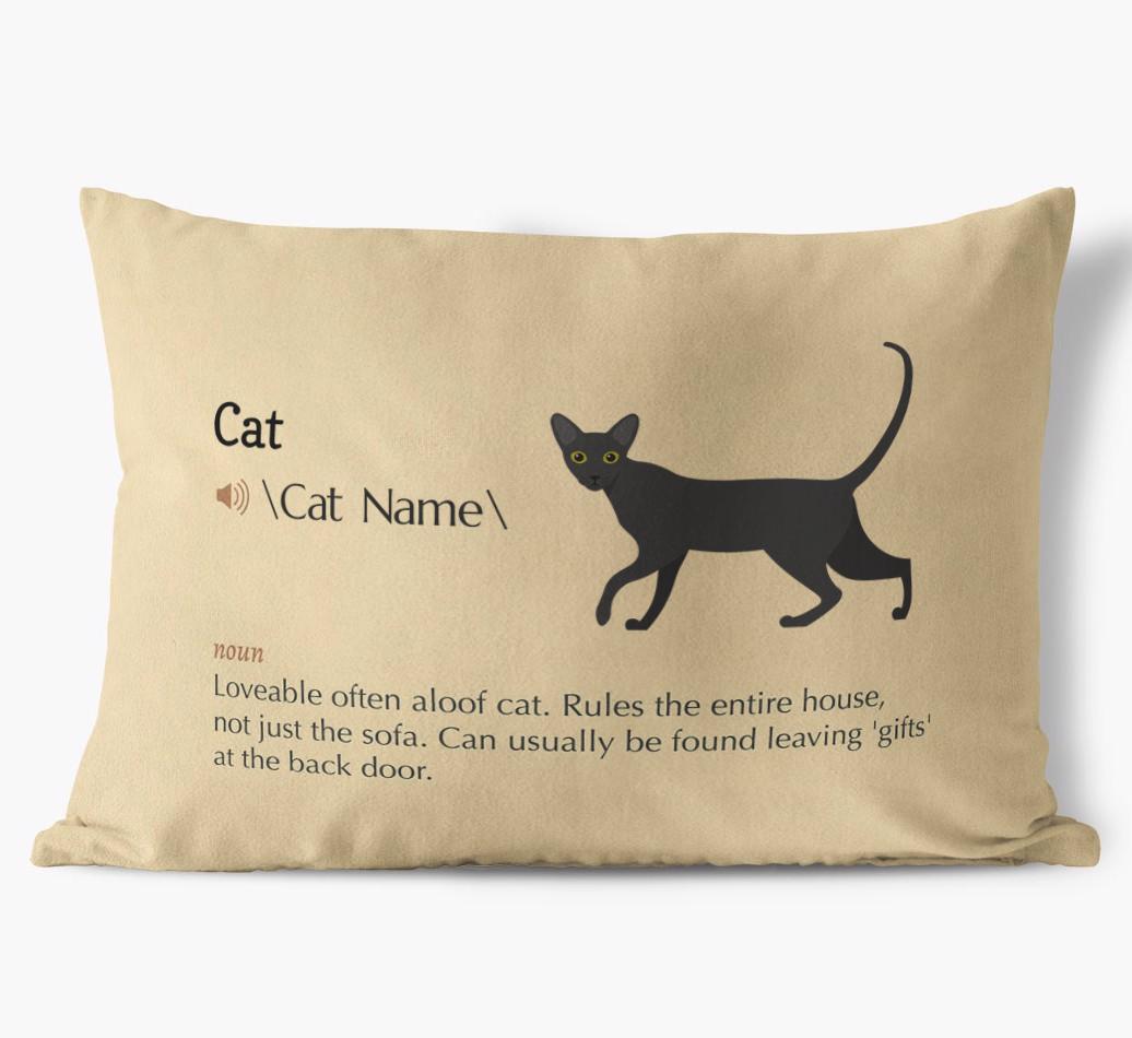 {breedCommonName} Definition: Personalized Soft Touch Pillow