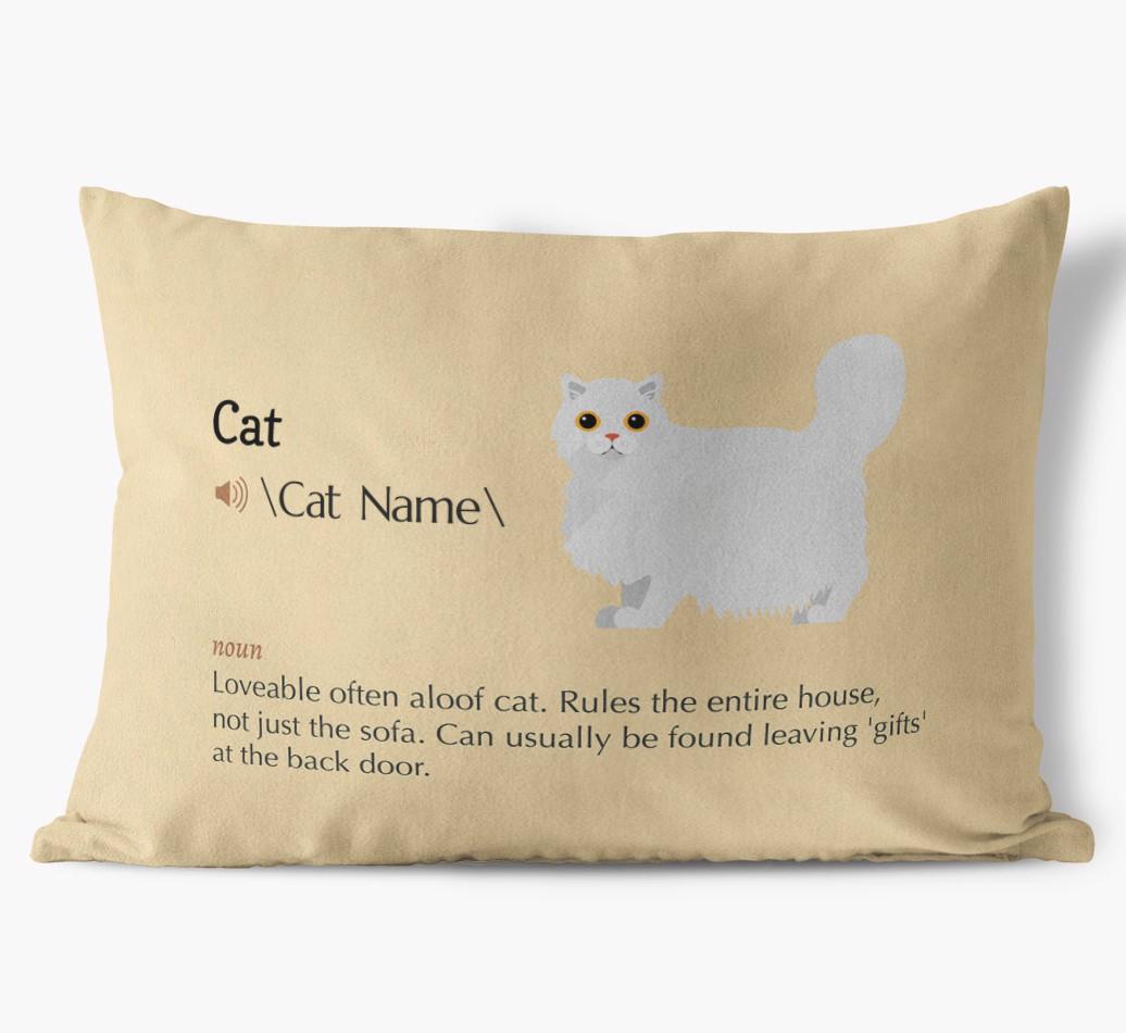 {breedCommonName} Definition: Personalized Soft Touch Pillow